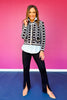 SSYS Martha Lattice Cardigan In Black