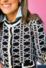 SSYS Martha Lattice Cardigan In Black