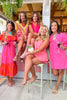 SSYS Gemma Peter Pan Collared Dress In Hot Pink