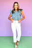 Mica White Super High Rise Patch Pocket Bootcut Jeans