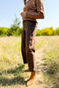 Vervet Brown Super High Ankle Barrel Jeans