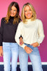 SSYS Darby Ruffle Neck Sweater In Ivory