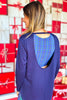 SSYS Open Back Long Sleeve Active Air Top In Navy