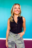 SSYS Cece Knit Sleeveless Tank In Black