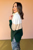 SSYS Ivory Taupe Hunter Colorblock Zip Pullover