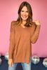 Chestnut V Neck Center Seam High Low Sweater, must have sweater, must have style, fall style, fall fashion, elevated style, elevated sweater, mom style, shop style your senses by mallory fitzsimmons, ssys by mallory fitzsimmons