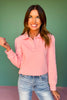 SSYS Mara Pique Long Sleeve Top In Pink