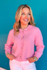 SSYS Maeve Ruffle Collar Cardigan In Pink