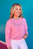 SSYS Maeve Ruffle Collar Cardigan In Pink