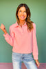 SSYS Mara Pique Long Sleeve Top In Pink