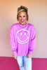 Mauve Smile Round Neck Sweatshirt *FINAL SALE*