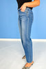 Vervet High Rise Stud Detail Wide Leg Jeans