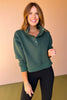 SSYS The Cropped Natalie Pullover In Dark Green