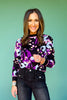 SSYS Faye Sweater In Black Abstract