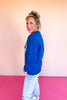 Blue Smile Round Neck Sweatshirt *FINAL SALE*