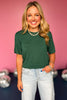  Green Classic Crew Neck Front Pocket Top *FINAL SALE*, must have top, basic top, elevated basics, must have basic, elevated top, mom style, mom fashion, shop style your senses by mallory fitzsimmons, ssys by Mallory Fitzsimmons