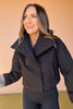 Black Quilted Puff Jacket