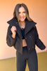 Black Quilted Puff Jacket