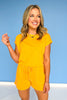 Orange Short Dolman Sleeve Elastic Waist Short Set *FINAL SALE*