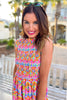 SSYS Rosie Smocked Bodice Ruffle Dress In Bright Bloomscape