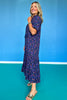 SSYS Rowan Short Sleeve Maxi Dress In Navy Floral