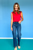 SSYS Sleeveless Solid Pippa Top In Red