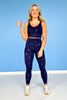 SSYS Incognito Navy Metallic Star Leggings