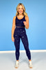 SSYS Incognito Navy Metallic Star Leggings