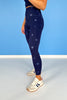 SSYS Incognito Navy Metallic Star Leggings