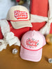 SSYS Pink Merry Christmas Trucker Hat, accessory, hat, trucker hat, elevated style, mom style, must have hat, shop style your senses by mallory fitzsimmons