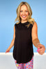 SSYS Open Back Sleeveless Active Air Top In Black