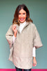 Olive Puffer Cape Poncho