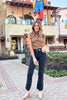 Vervet Black High Rise Pearl Embellished Bootcut Jeans *FINAL SALE*