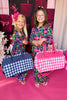 Hot Pink Gingham Travel Duffle Bag *FINAL SALE*