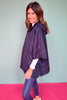 Navy Puffer Cape Poncho