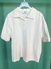 Off White Collared Short Sleeve Top *FINAL SALE*