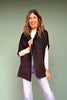 Black Hooded Poncho Wrap with Pockets