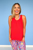 SSYS Honeycomb Racerback Active Tank In Red