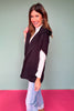 Black Hooded Poncho Wrap with Pockets