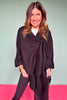 Black Asymmetrical Poncho Wrap