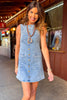 SSYS Penny Stretchy Light Denim Sleeveless Dress