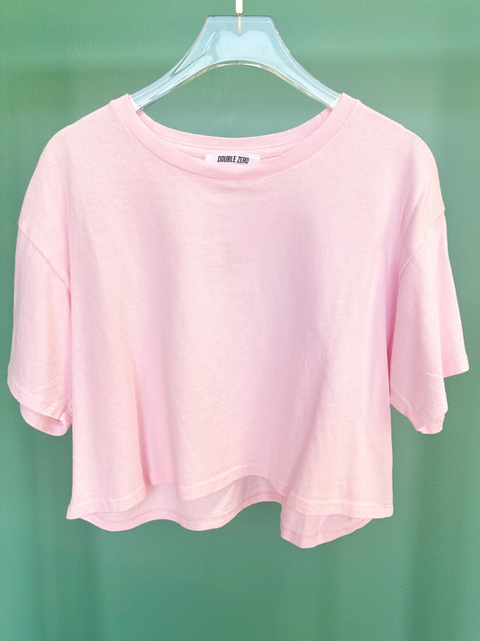 Pink Crew Neck Short Sleeve Top *FINAL SALE*