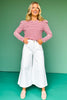 SSYS Cream Cropped Victoria Wide Leg Jeans OUTLET *FINAL SALE*