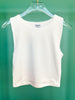 White Reversible Knit Tank Top *FINAL SALE*