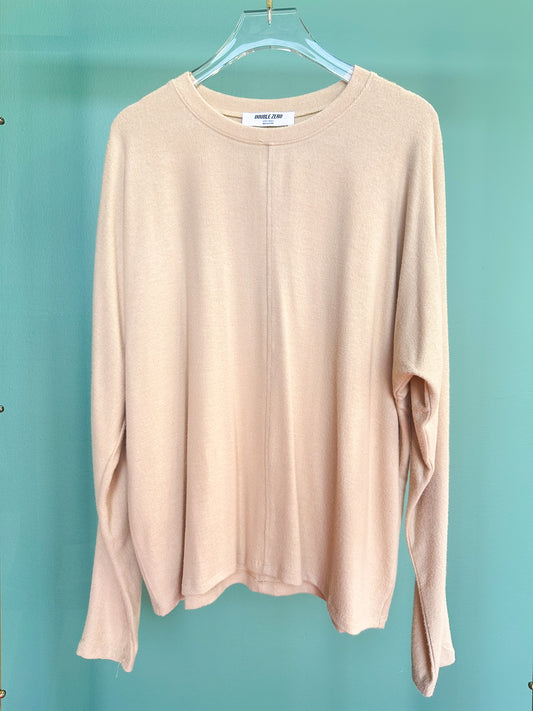 Taupe Seam Front Long Sleeve Top *FINAL SALE*