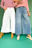 SSYS Cream Cropped Victoria Wide Leg Jeans OUTLET *FINAL SALE*