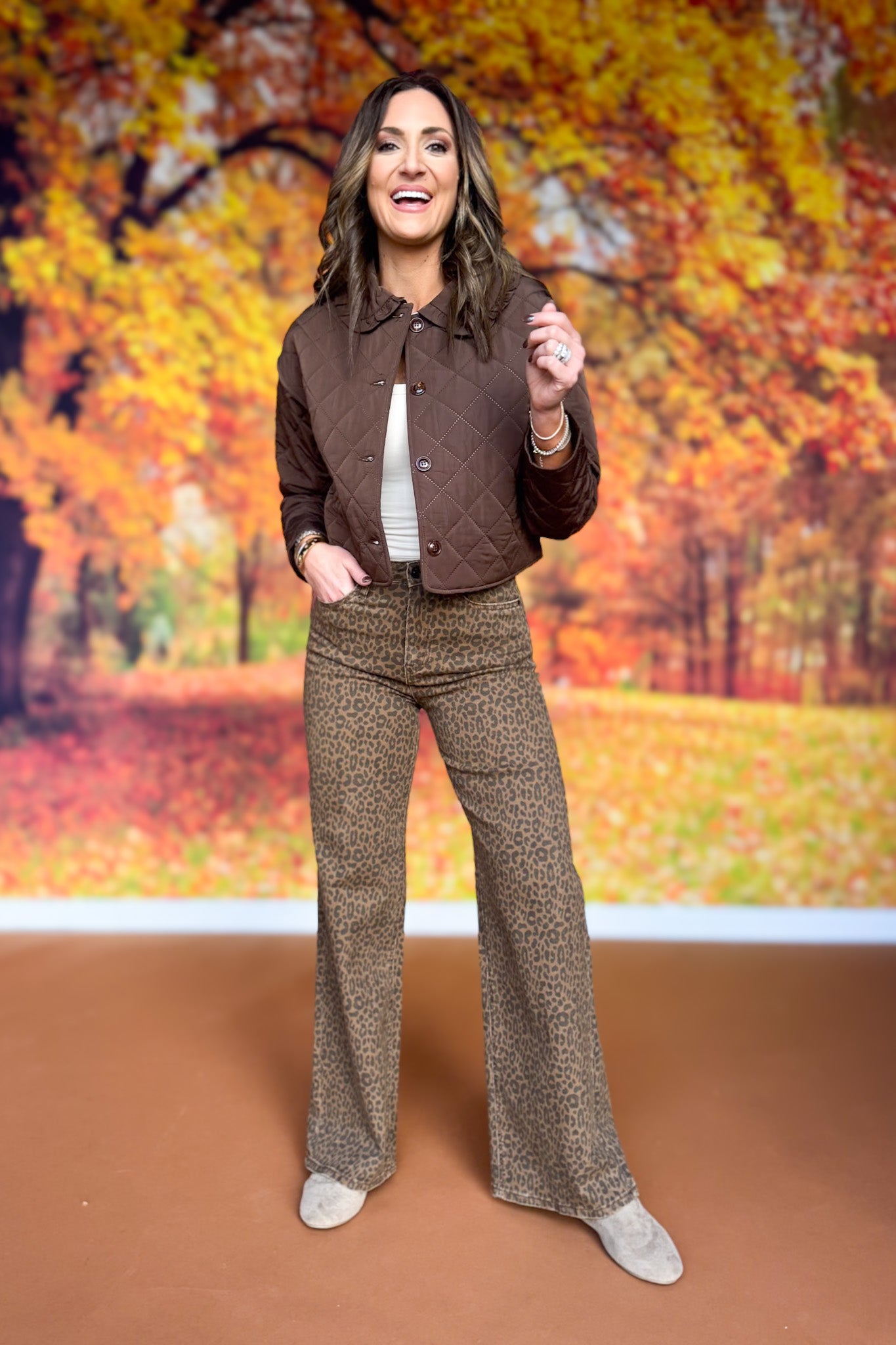 SSYS Charlotte Quilted Jacket In Chocolate