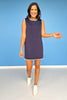 SSYS Contrast Sleeveless Scuba Dress Romper In Navy White