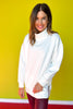 SSYS Gigi Air Mock Neck Pullover In Ivory *FINAL SALE*