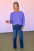 Lavender Knit Wide Ribbed Crew Neck Sweater, perfect fall sweater, basic sweater, basic fall sweater, layering sweater, saturday steal sweater, colorful sweater, new sweater, new arrivals, SSYS by mallory fitzsimmons 